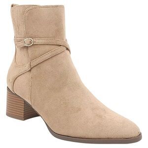 Anne Klein Womens Moore Padded Insole Ankle Boots | Sand | 7 Medium